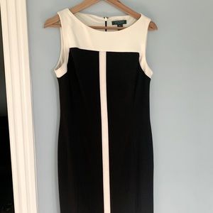 Ralph Lauren black and white dress